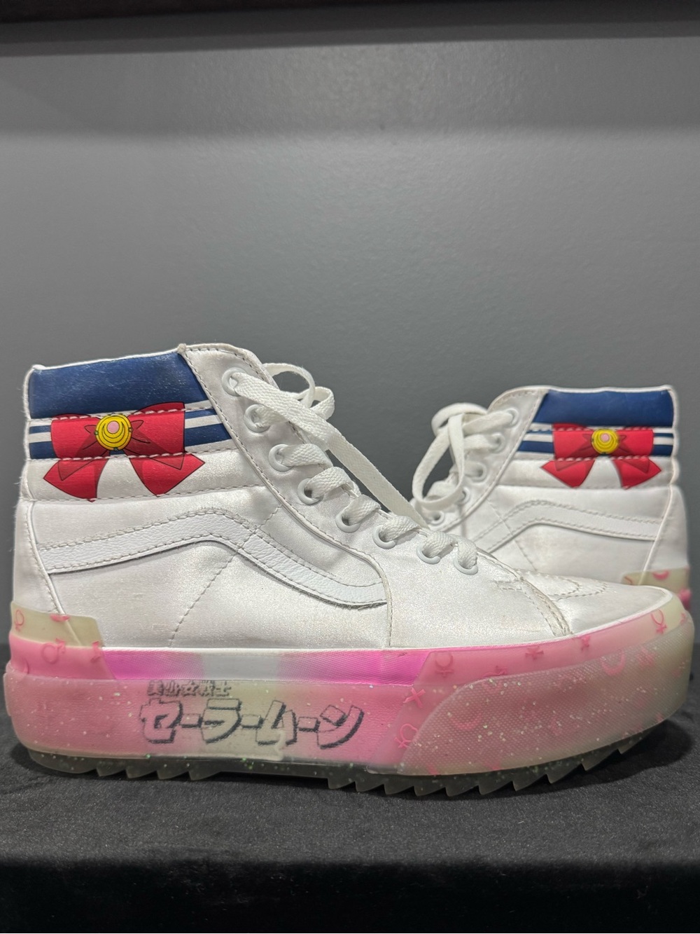 Vans Sailor Moon Pretty Guardians Sk8-Hi Platform Shoes Size 8.5 Womens 7 Mens